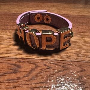 BCBGeneration Purple HOPE Bracelet with Gold Accents